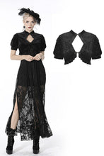 Load image into Gallery viewer, Gothic patten velvet short-sleeves cape BW096