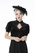 Load image into Gallery viewer, Gothic patten velvet short-sleeves cape BW096