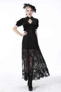 Gothic patten velvet short-sleeves cape BW096