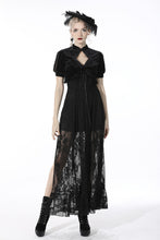 Load image into Gallery viewer, Gothic patten velvet short-sleeves cape BW096