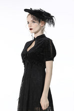Load image into Gallery viewer, Gothic patten velvet short-sleeves cape BW096