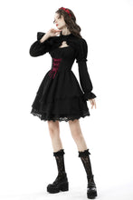Load image into Gallery viewer, Gothic lolita bishop sleeve jacquard cape BW100
