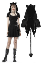 Load image into Gallery viewer, Punk cool cat tail cape BW101