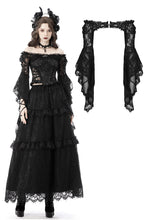 Load image into Gallery viewer, Gothic mesh bell sleeves sexy finger hook lace cape BW103