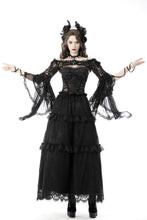 Load image into Gallery viewer, Gothic mesh bell sleeves sexy finger hook lace cape BW103