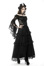 Load image into Gallery viewer, Gothic mesh bell sleeves sexy finger hook lace cape BW103