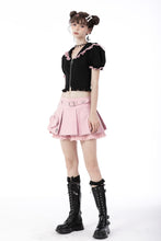 Load image into Gallery viewer, Alternative fashion Cat haunt zipper top  BW108