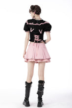 Load image into Gallery viewer, Alternative fashion Cat haunt zipper top  BW108