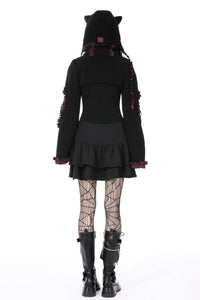 Gothic lolita bell sleeves wooly cape BW110
