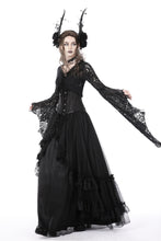 Load image into Gallery viewer, Gothic witch bell sleeves lace cape BW111
