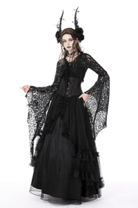 Gothic witch bell sleeves lace cape BW111