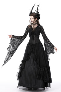 Gothic witch bell sleeves lace cape BW111