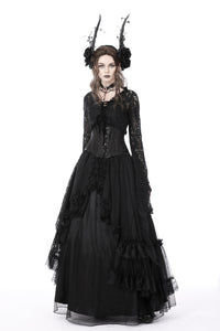 Gothic witch bell sleeves lace cape BW111