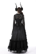 Load image into Gallery viewer, Gothic witch bell sleeves lace cape BW111