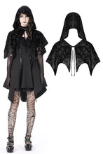 Load image into Gallery viewer, Gothic skull velvet hooded cape BW112