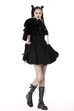 Load image into Gallery viewer, Black bear lolita cape BW114