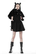 Load image into Gallery viewer, Black bear lolita cape BW114