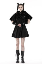 Load image into Gallery viewer, Black bear lolita cape BW114