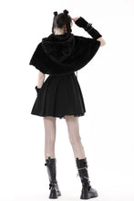 Load image into Gallery viewer, Black bear lolita cape BW114