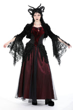 Load image into Gallery viewer, Gothic patterned velvet lace flared sleeves shrug BW119