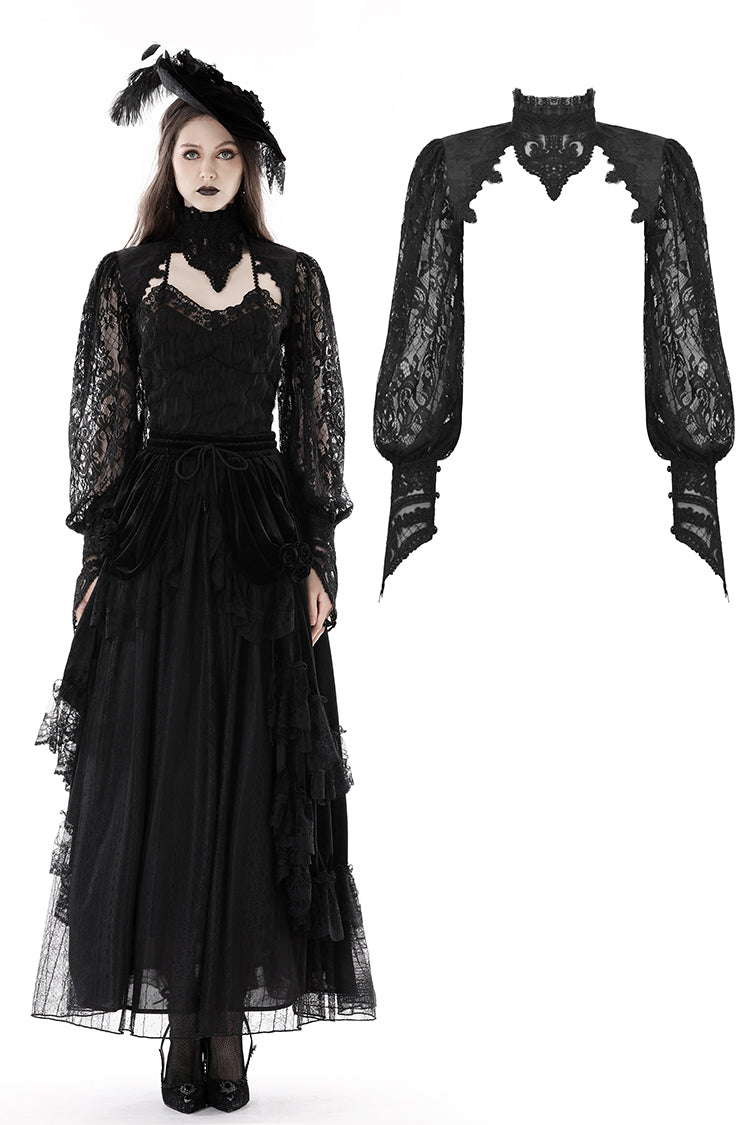 Gothic retro court lace sleeves cape BW122