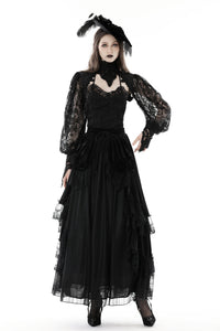 Gothic retro court lace sleeves cape BW122