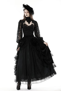 Gothic retro court lace sleeves cape BW122