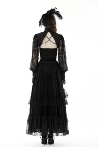 Gothic retro court lace sleeves cape BW122