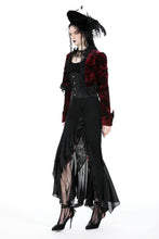 Load image into Gallery viewer, Gothic elegant dark red velvet shrug BW137