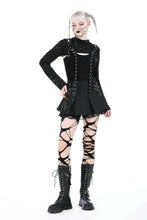 Load image into Gallery viewer, Punk decadent raggedy shrug BW138
