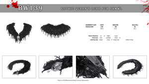 Gothic queen's luxe fur shawl BW139