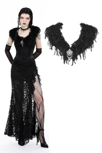 Gothic queen's luxe fur shawl BW139