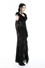 Load image into Gallery viewer, Gothic queen&#39;s luxe fur shawl BW139