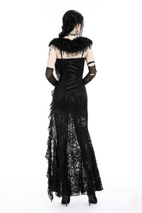 Gothic queen's luxe fur shawl BW139