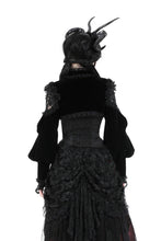 Load image into Gallery viewer, Gothic escape princess rose sexy shoulder velvet shrug BW140