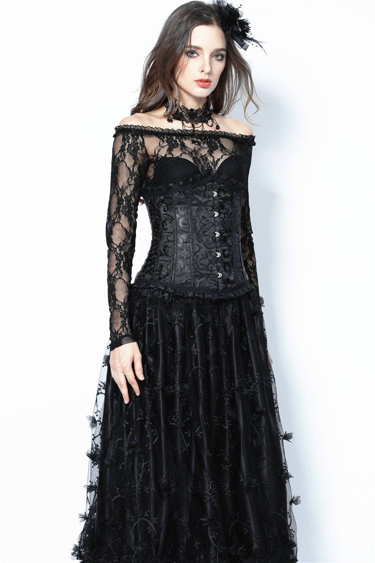 Gothic lolita five buttons corset CW024 - Gothlolibeauty