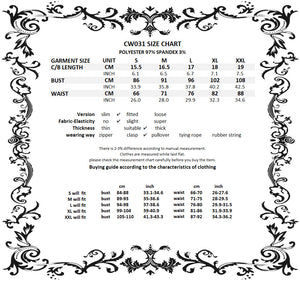 Gothic luxe embroiders lady underbust corset CW031