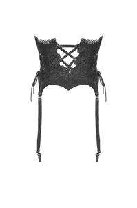 Gothic luxe embroiders lady underbust corset CW031