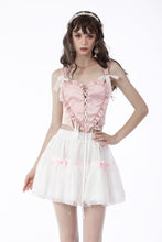 Load image into Gallery viewer, Princess pink heart to heart strap top CW036