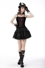 Load image into Gallery viewer, Gothic funeral dark red dead cross strap top CW037