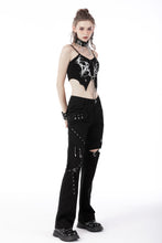 Load image into Gallery viewer, Gothic punk ghost crop top CW039