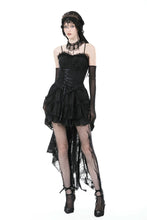 Load image into Gallery viewer, Gothic lace up corset top CW059BK