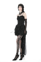 Load image into Gallery viewer, Gothic lace up corset top CW059BK