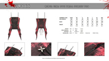 Load image into Gallery viewer, Rebel girl dye frill corset top CW066