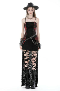 Rebel girl dye frill corset top CW066