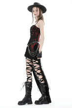 Load image into Gallery viewer, Rebel girl dye frill corset top CW066