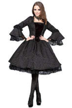 Load image into Gallery viewer, Victorian gothic dress with lace flare sleeve （not including petticoat）DW038 - Gothlolibeauty