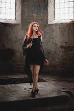 Load image into Gallery viewer, Gothic dress of ghost cocktail lace with button row DW053BK - Gothlolibeauty