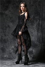 Load image into Gallery viewer, Gothic dress of ghost cocktail lace with button row DW053BK - Gothlolibeauty