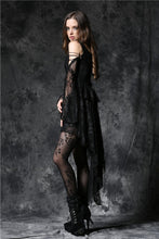 Load image into Gallery viewer, Gothic dress of ghost cocktail lace with button row DW053BK - Gothlolibeauty